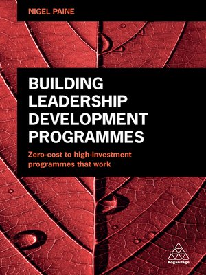 cover image of Building Leadership Development Programmes